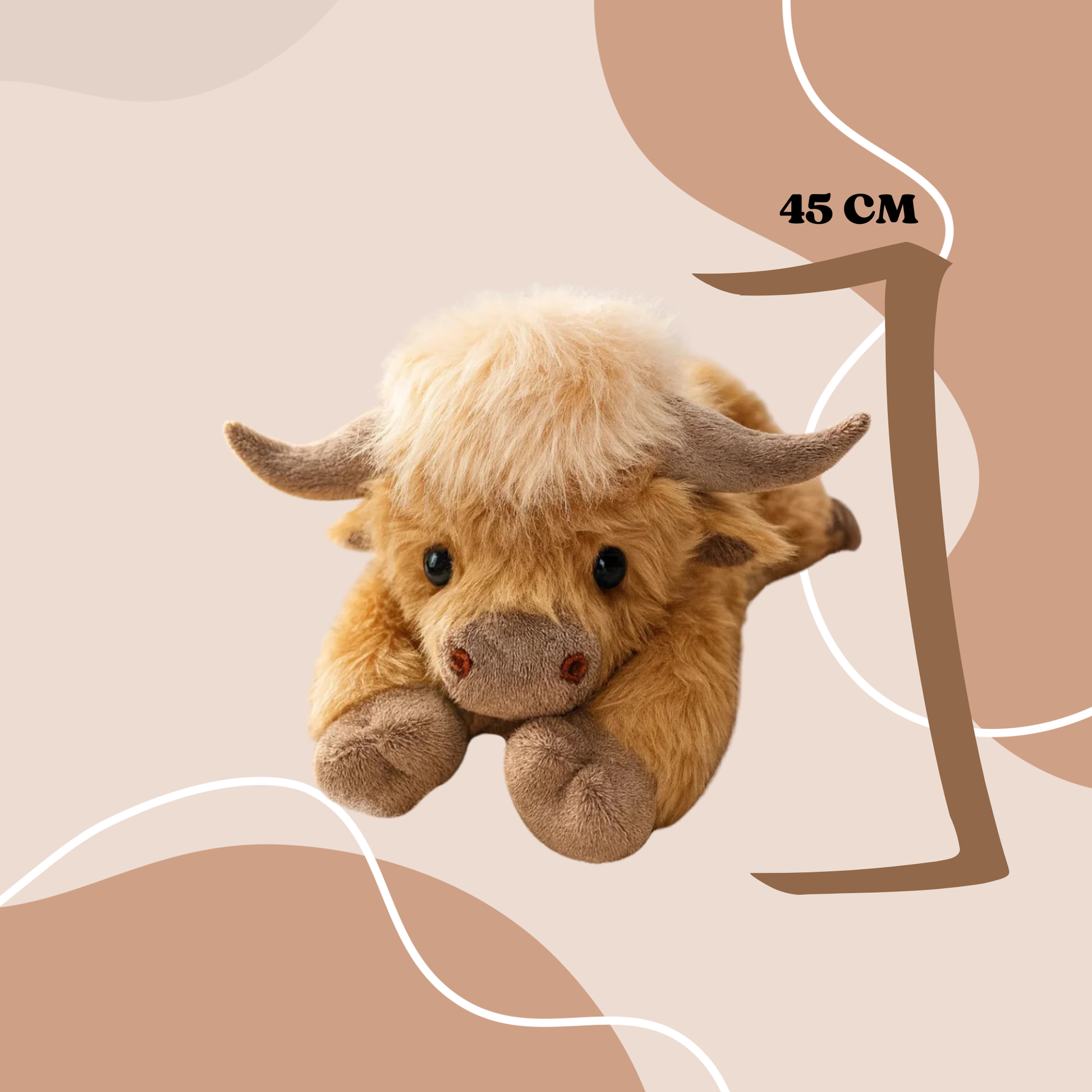 Weighted Highland Bull Pillow