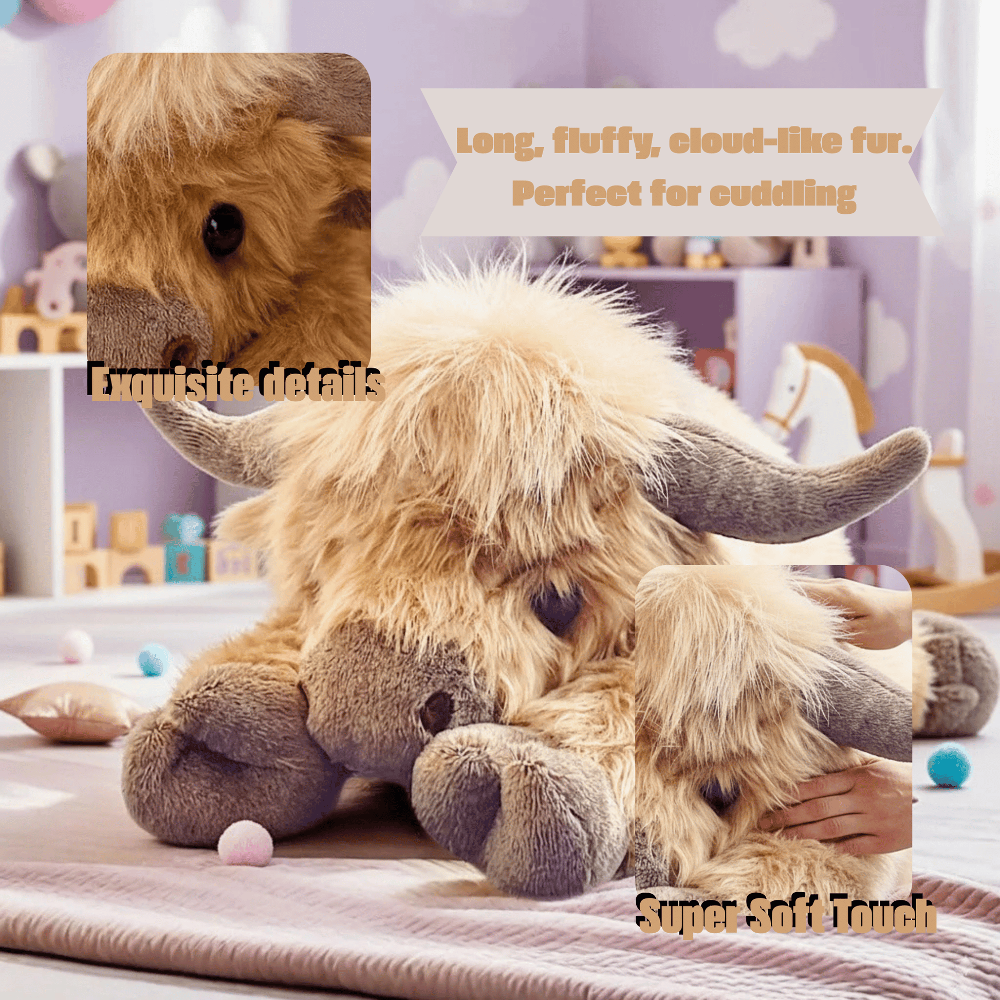 Weighted Highland Bull Pillow