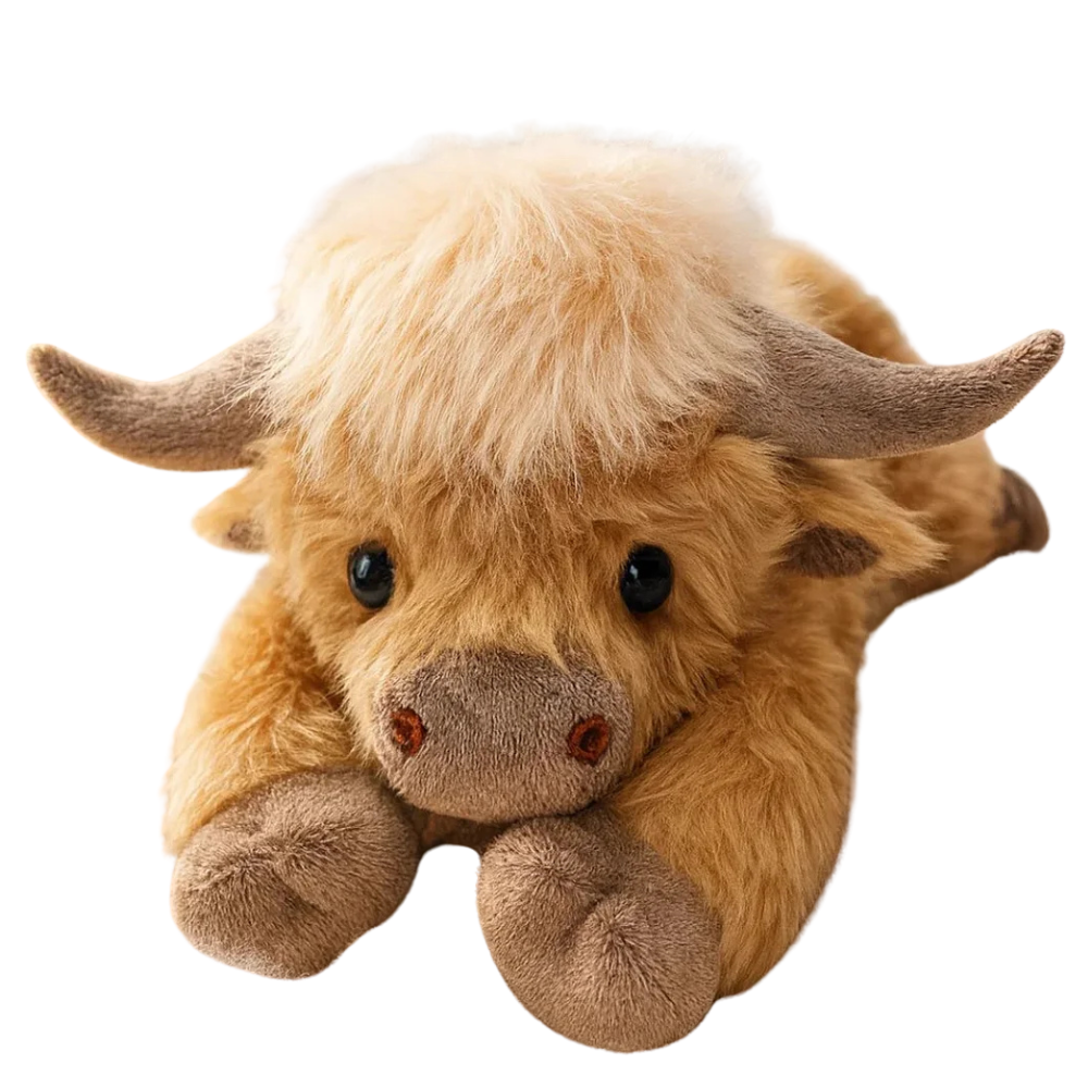 Weighted Highland Bull Plush