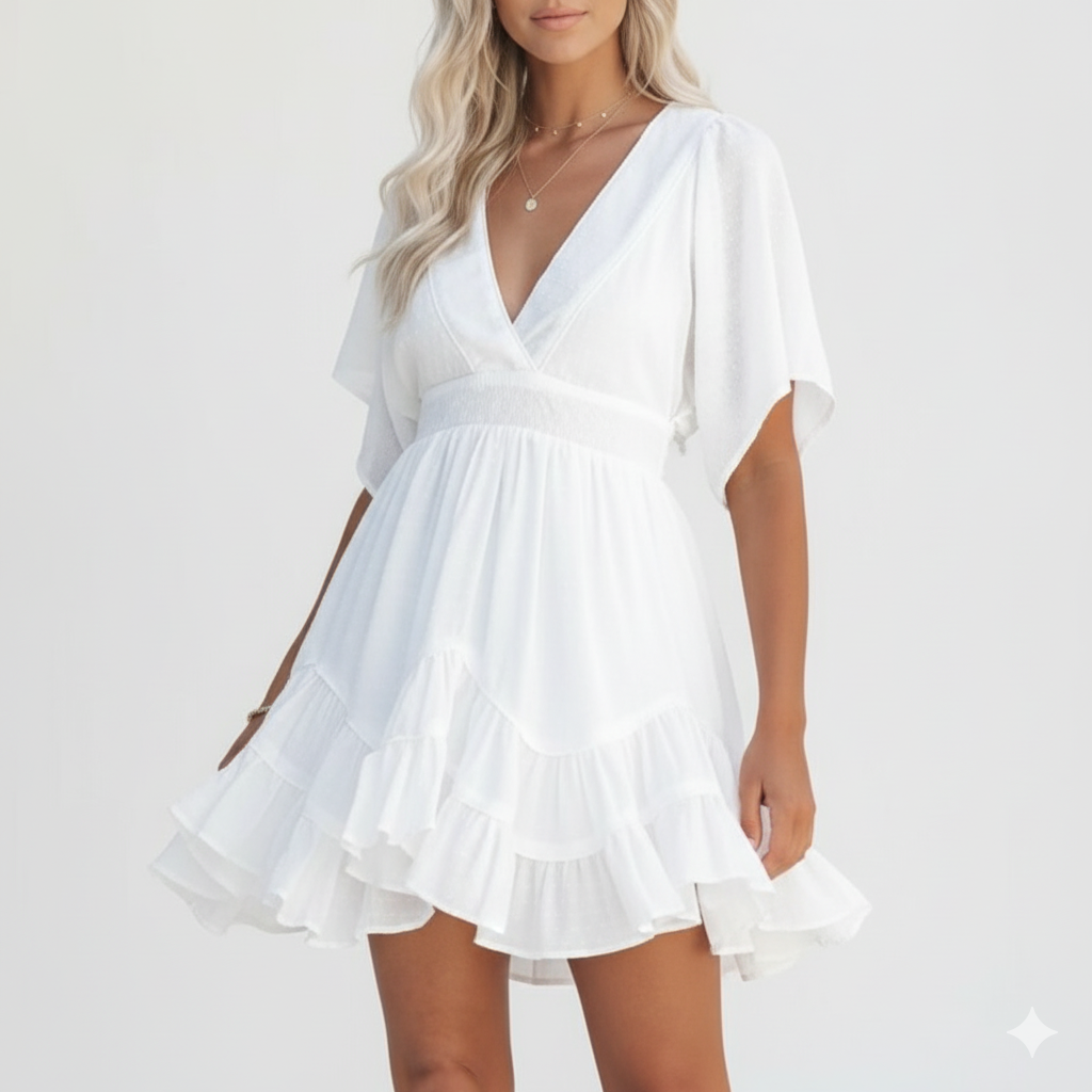 V-neck summer dress